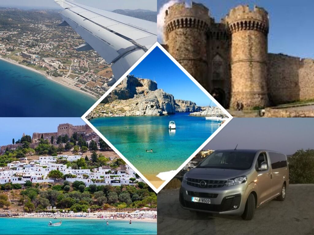 Rhodes airport transfer vehicle